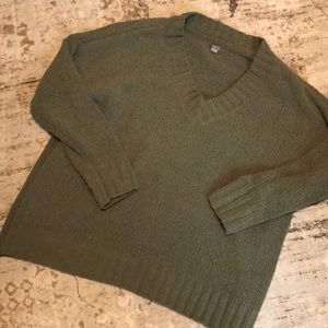 Aerie Chenille Oversize Sage Sweater Size S